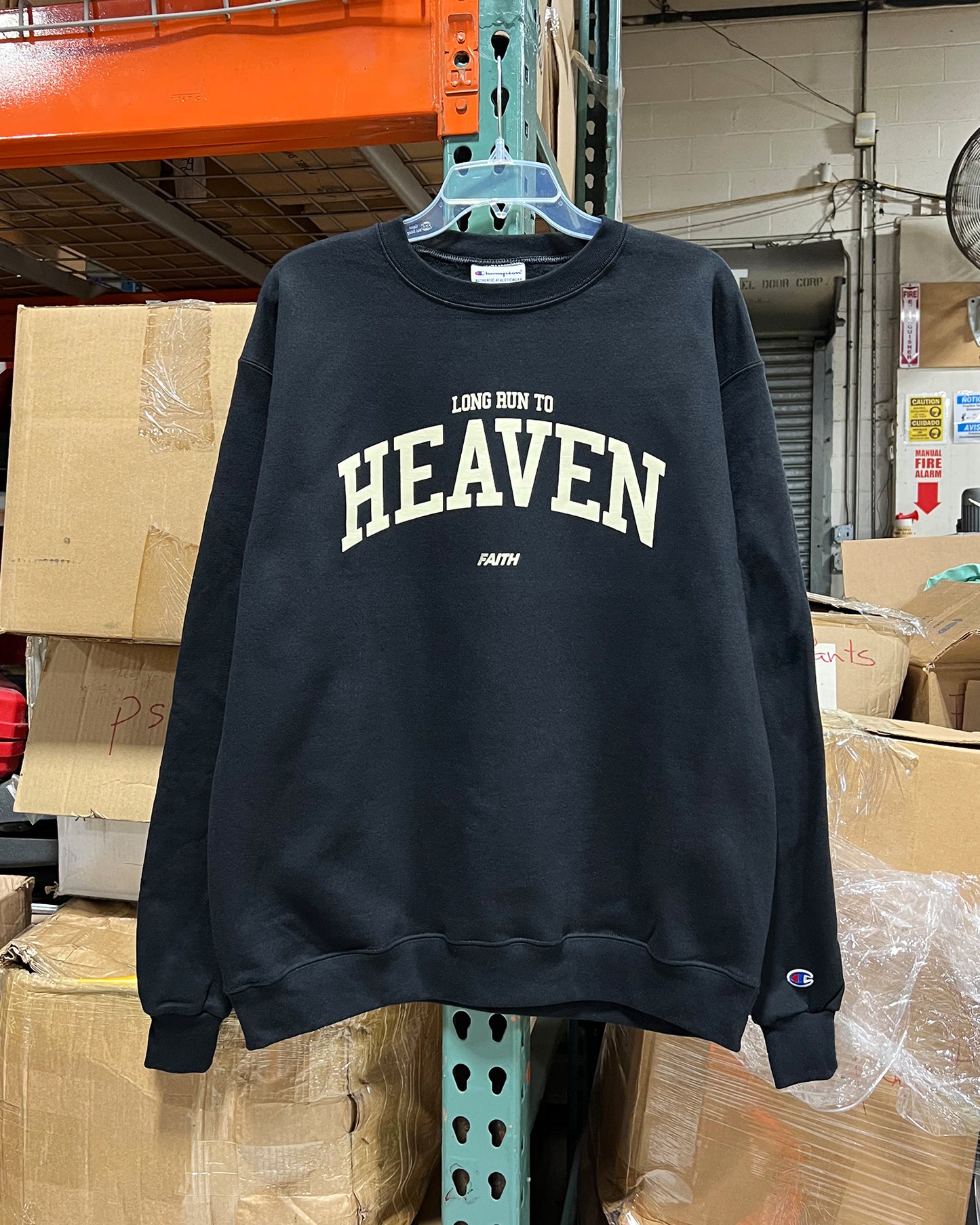 Long Run To Heaven Crewneck (Black)