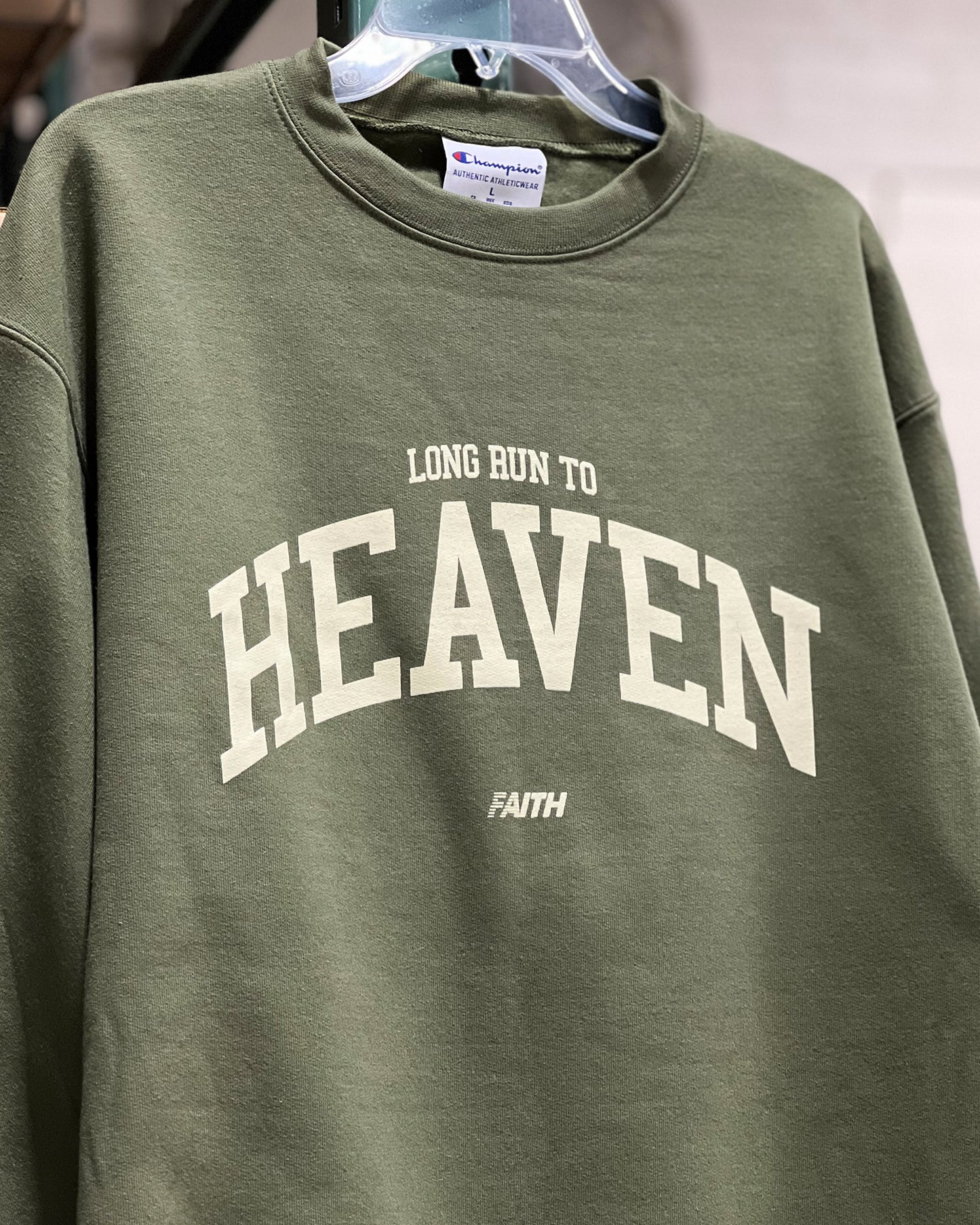 Long Run To Heaven Crewneck (Olive)