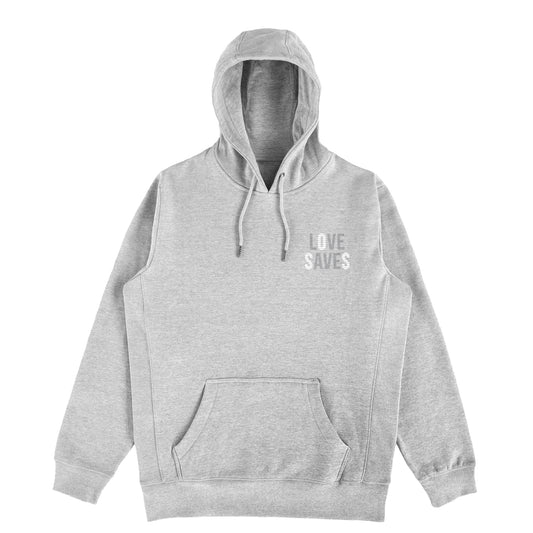 SOS Love Saves H.Grey Organic Cotton Hoodie