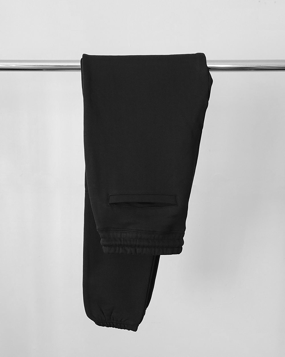 Black Essential Organic Cotton Sweatpants