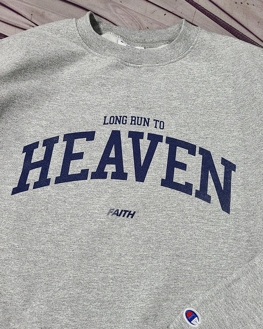 Long Run To Heaven Crewneck (Heather Grey)